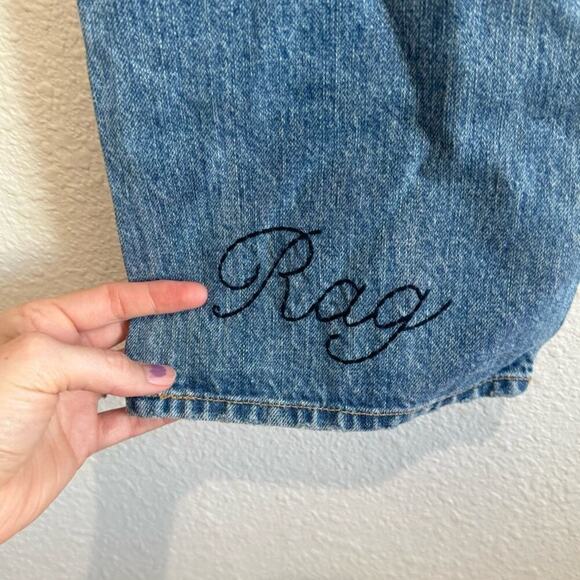 Rag & Bone X Boyfriend Embroidered Jeans Women's 30 Distressed Streetwear Boho - Picture 12 of 14